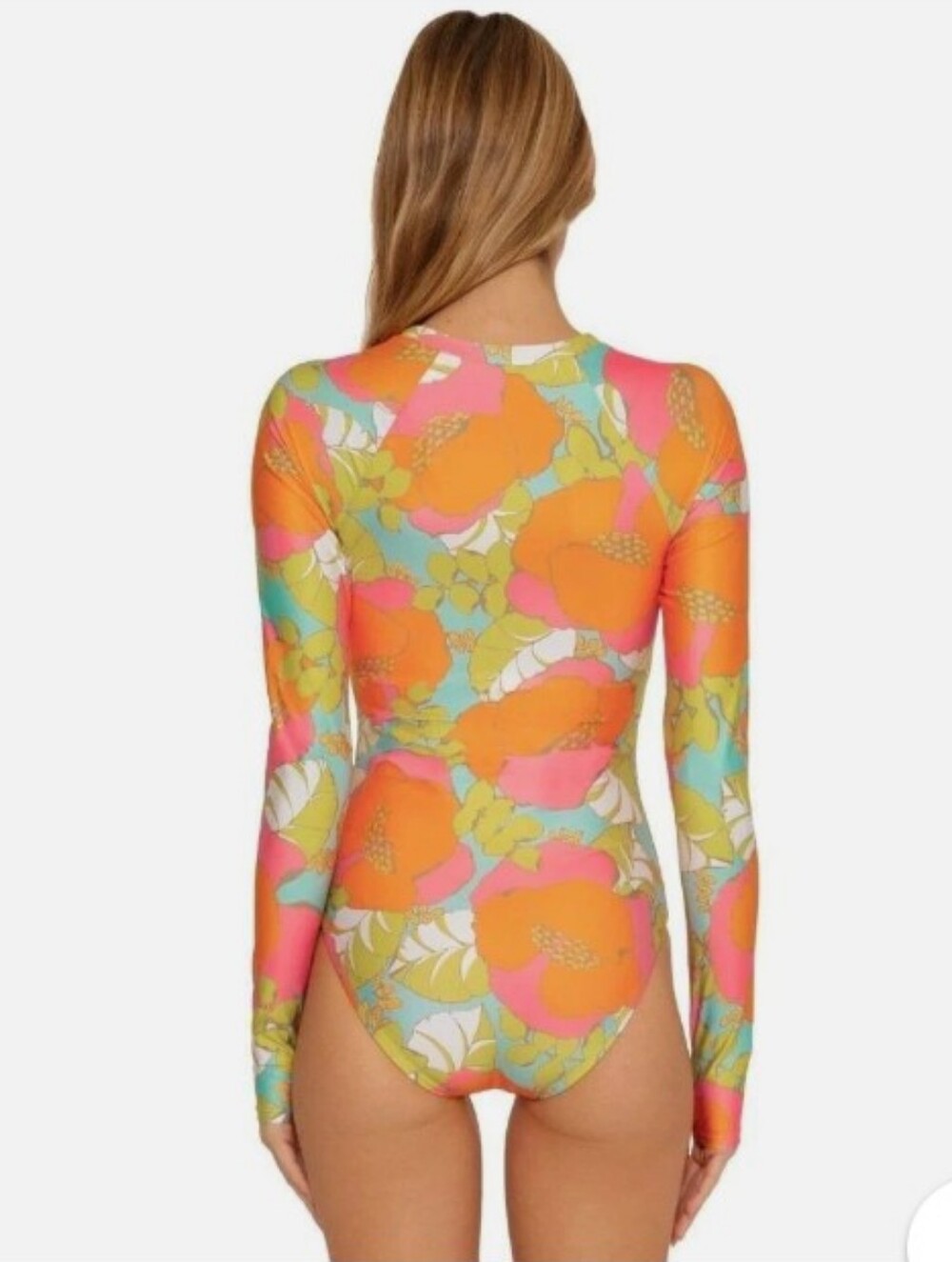 Trina Turk EUC SZ LRG Half Zip Long Sleeve Paddle Suit Flattering Fit Hot Mom🚨 - Picture 15 of 16